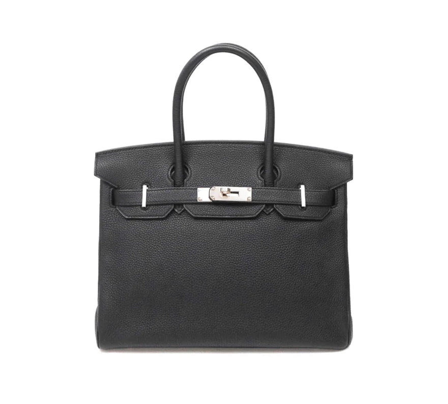 Hermès Birkin 30 Retourne Black Noir 89 Togo Palladium Hardware