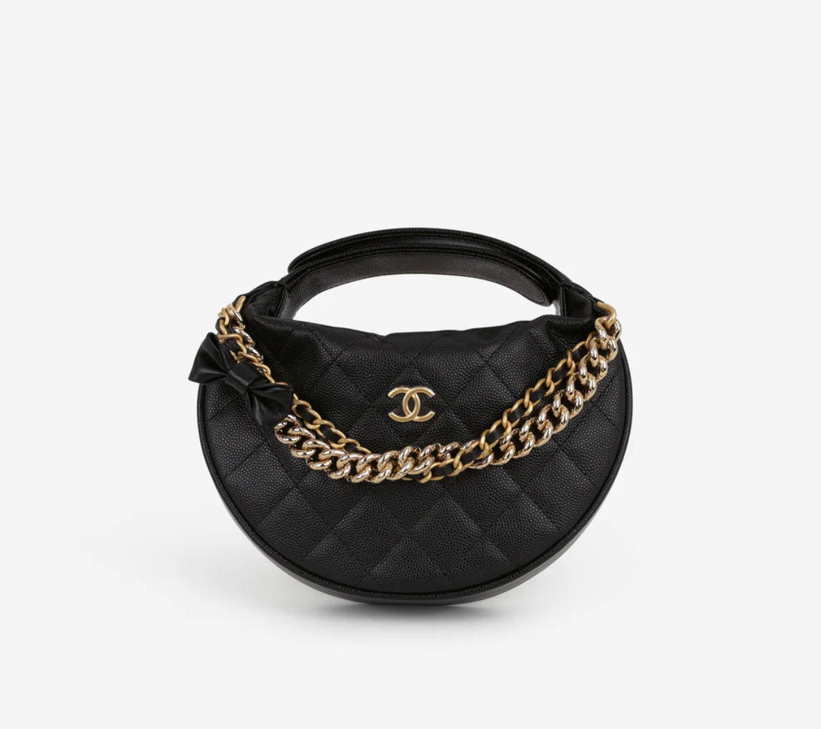 Chanel - Mini Bow Hobo Pouch