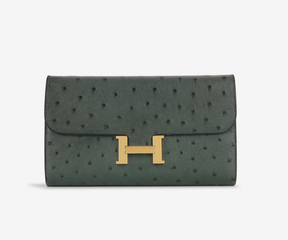Hermès - Constance To Go Vert Rousseau Ostrich