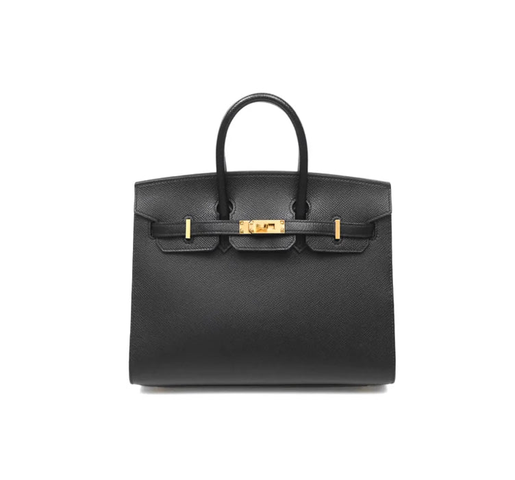 Hermès - Birkin 25 Sellier Black Noir 89 Epsom Gold Hardware