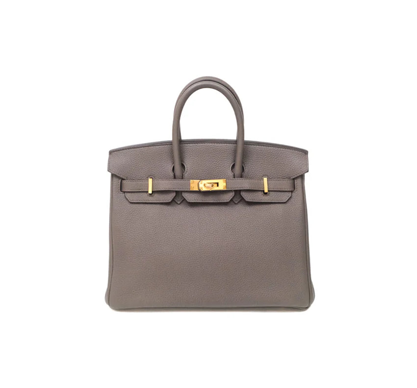 Hermès Birkin 25 Etain Togo Gold Hardware