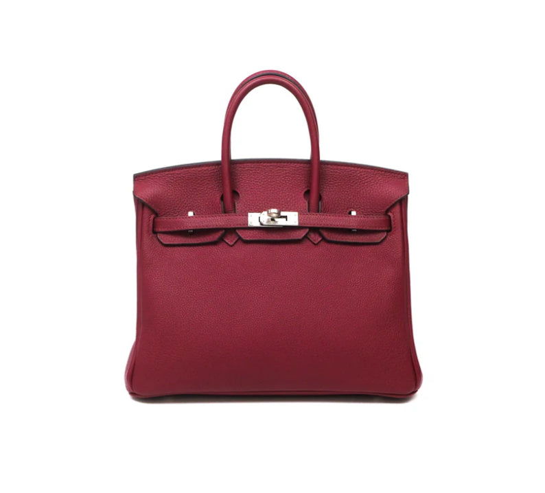 Hermès Birkin 25 Retourne Rouge Grenat K1 Togo Palladium Hardware