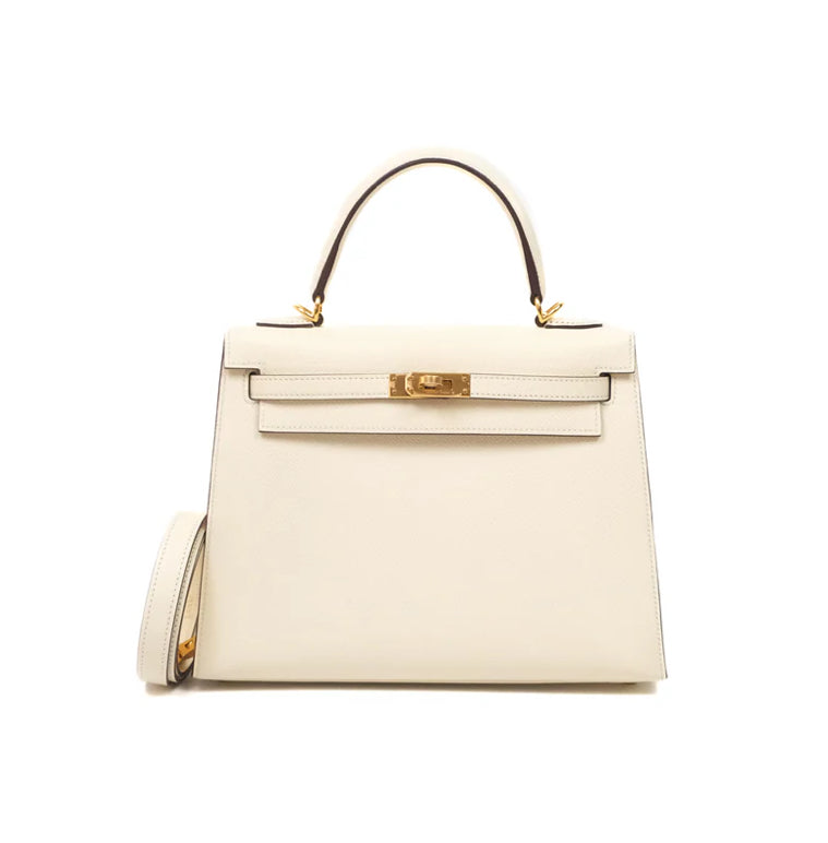 Hermès Kelly 25 Nata I2 Epsom Gold Hardware