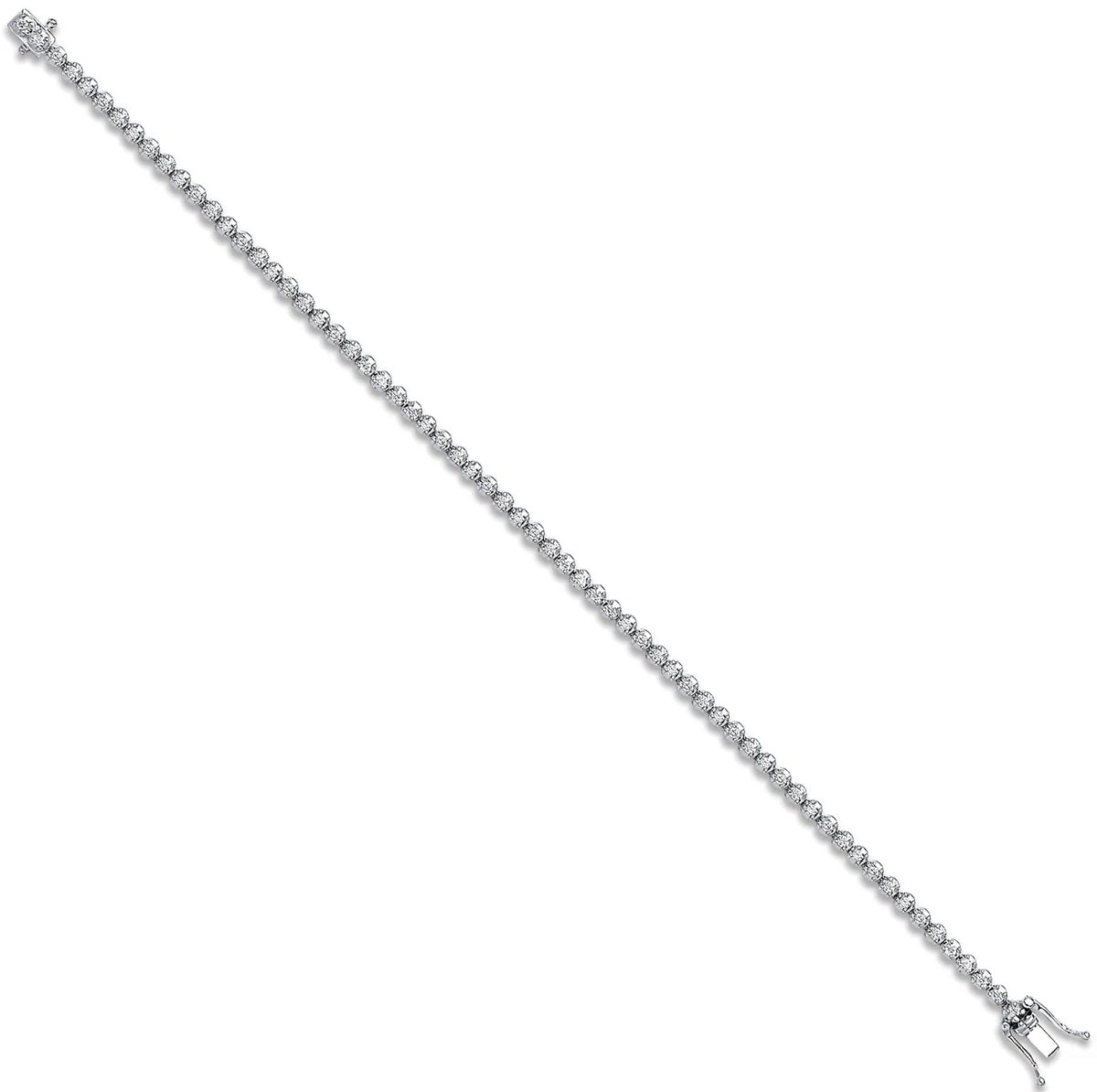 18ct White Gold 1.00ct Diamond Tennis Bracelet