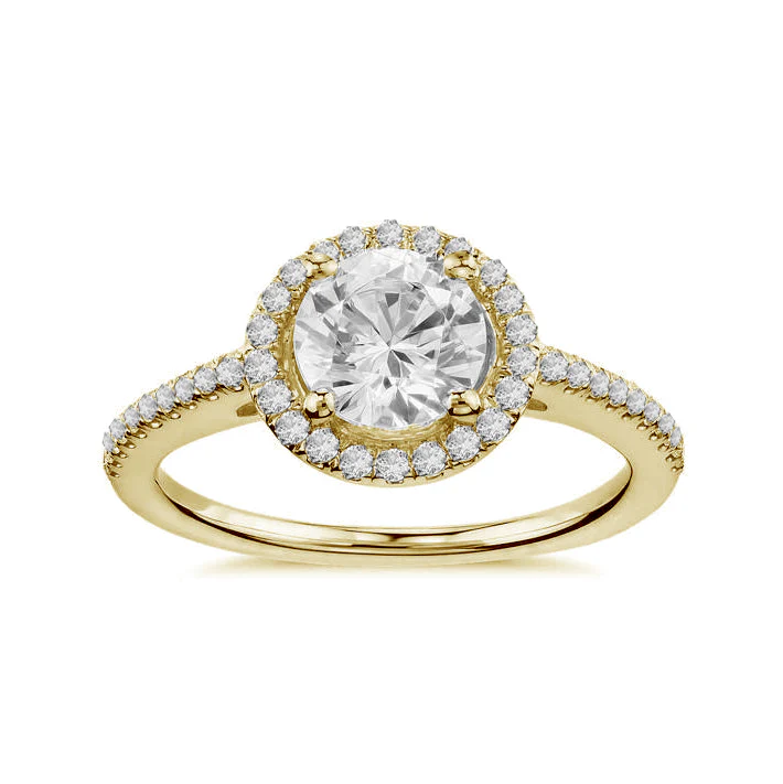 18ct Yellow Gold Diamond Engagement Ring