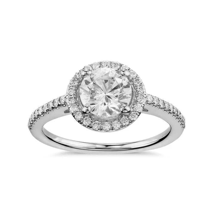18ct White Gold Diamond Engagement Ring
