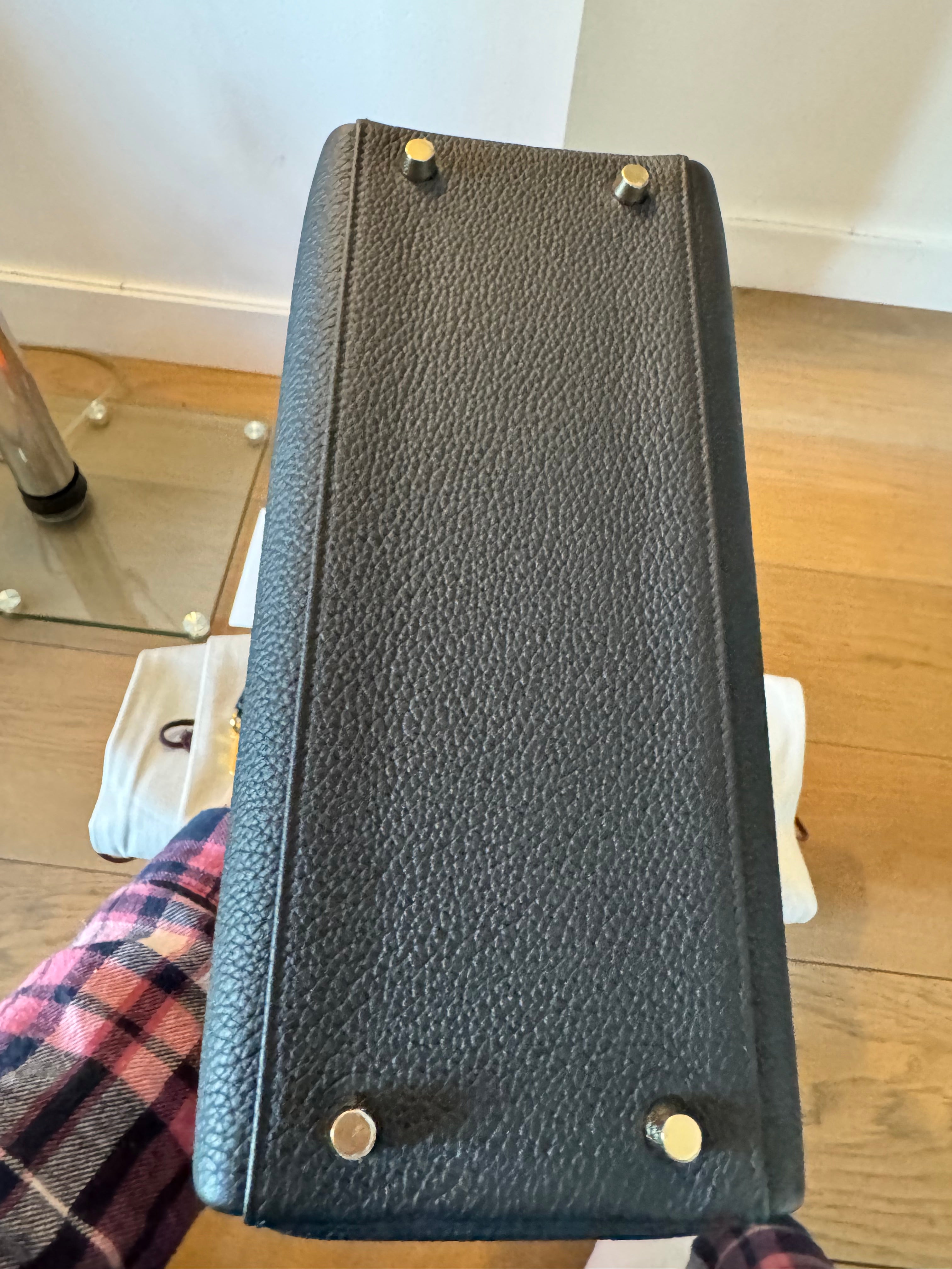 Hermes Kelly 28 Noir Togo GHW Stamp W